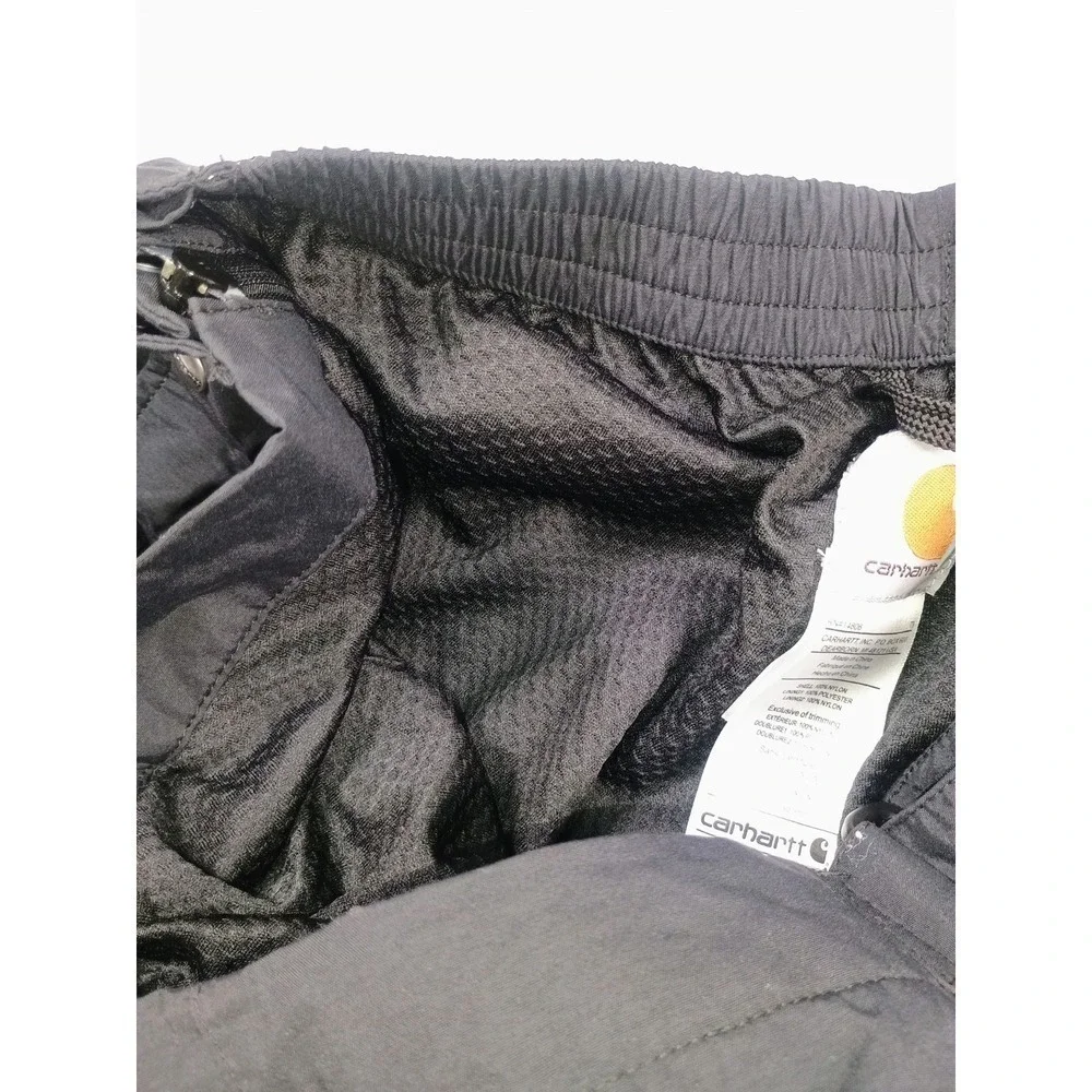 Carhartt Women's Black Zipper Leg Snap Snow Winter Lined Outdoor Pants XL